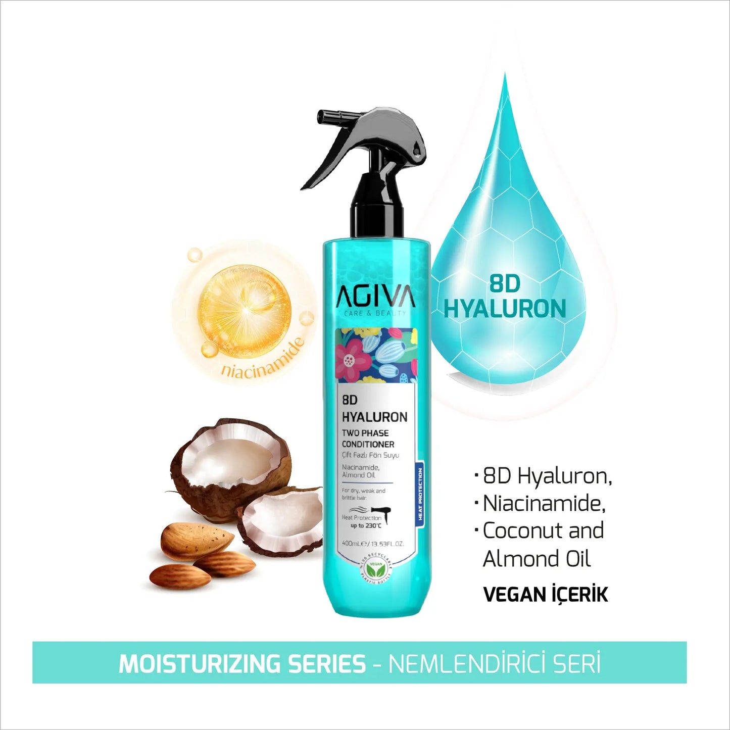 8D Hyaluron Pro Care Two Phase Conditioner AGIVA