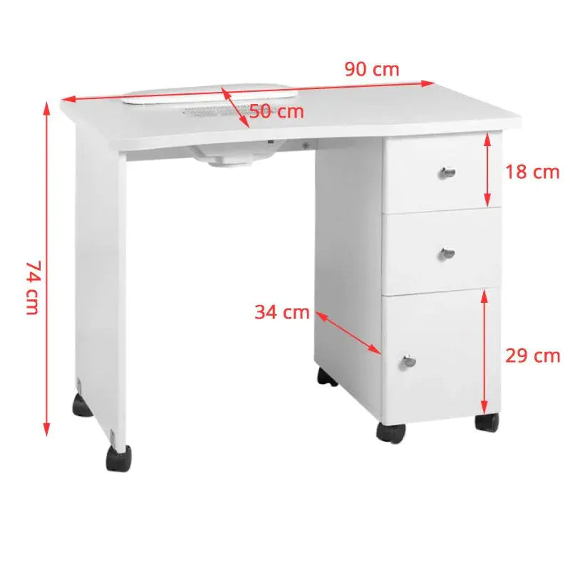 White Wood desk with absorber BarberCity