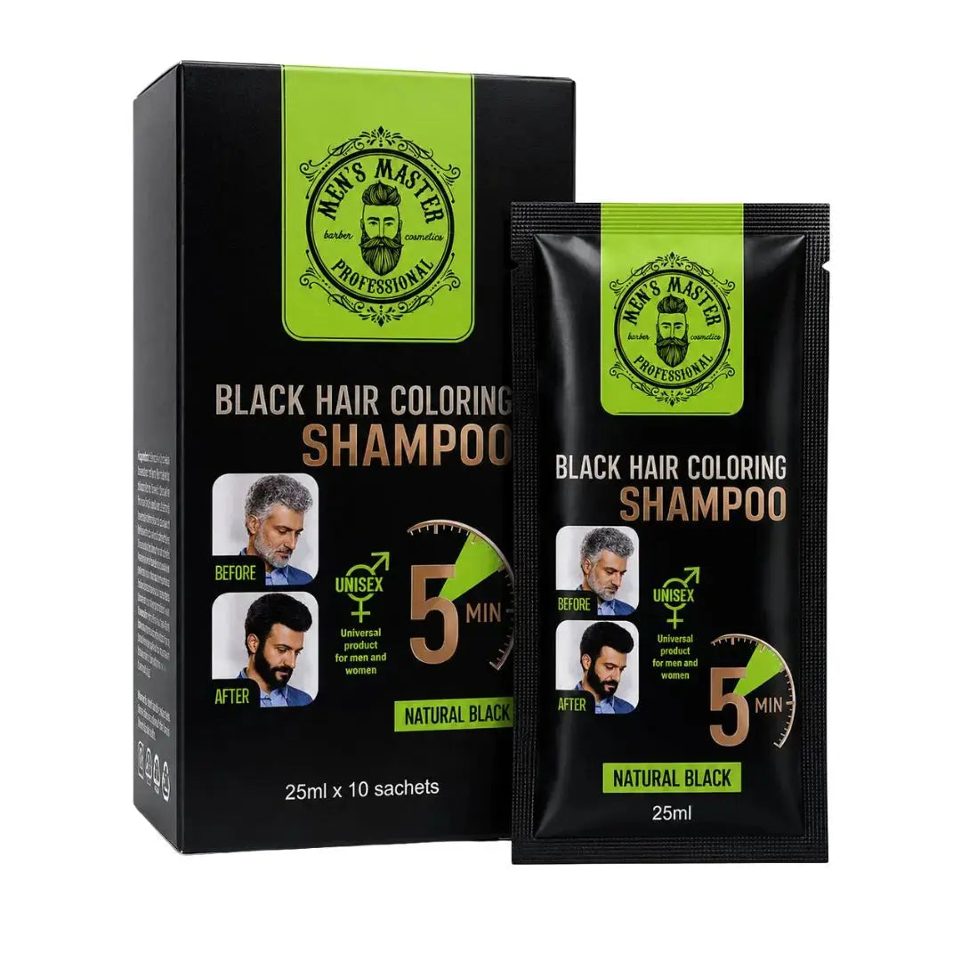 Men's Master Black Hair Coloring Shampoo Men's Master