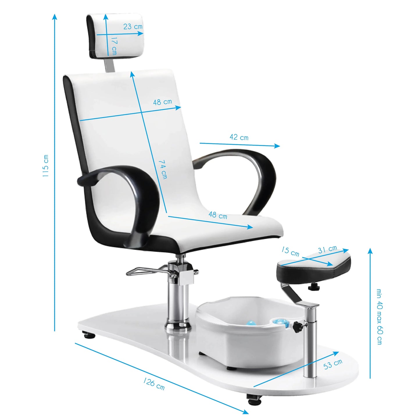 Spa chair for pedicure with massager BarberCity