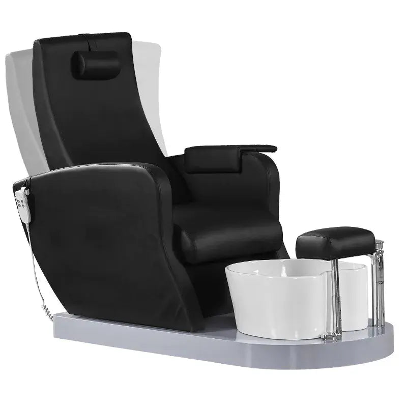 PEDICURE AZZURRO 016A BLACK WITH HYDROMASSAGE BarberCity