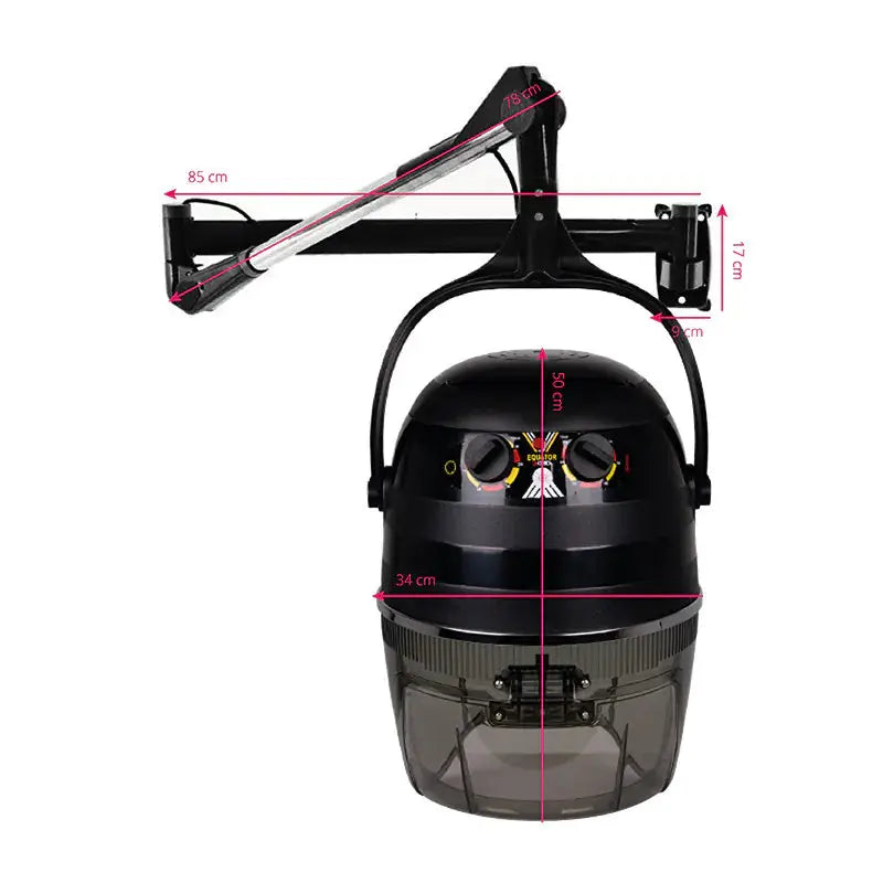HANGING DRYER 1600A ONE SPEED BLACK Gabbiano