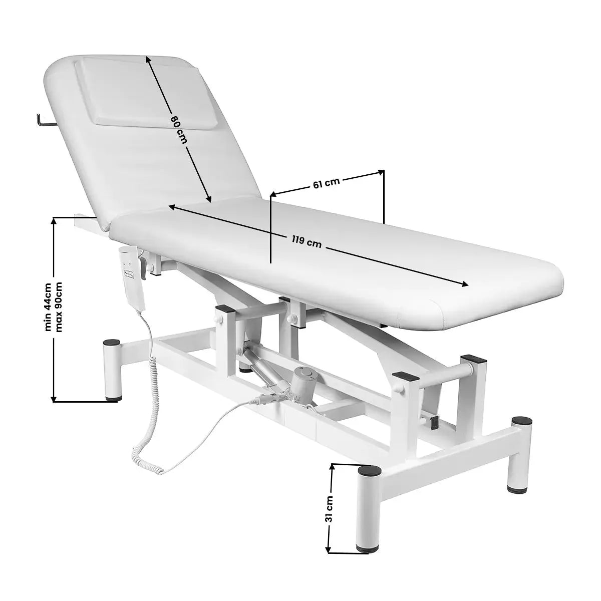 Electric bed massage White BarberCity