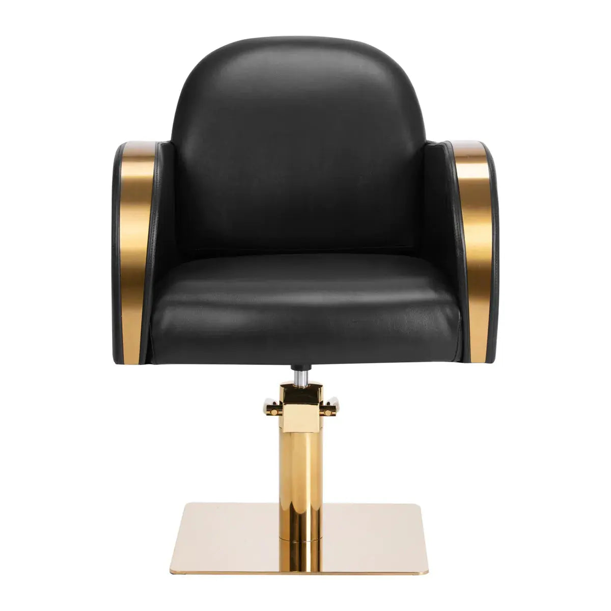 Hairdressing chair Malaga gold black Gabbiano