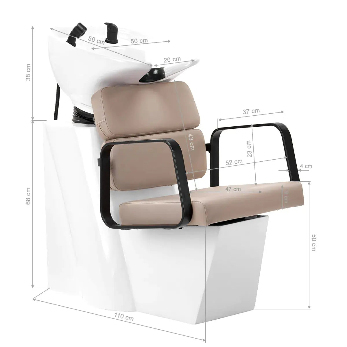 Porto-BM hair wash unit beige Gabbiano