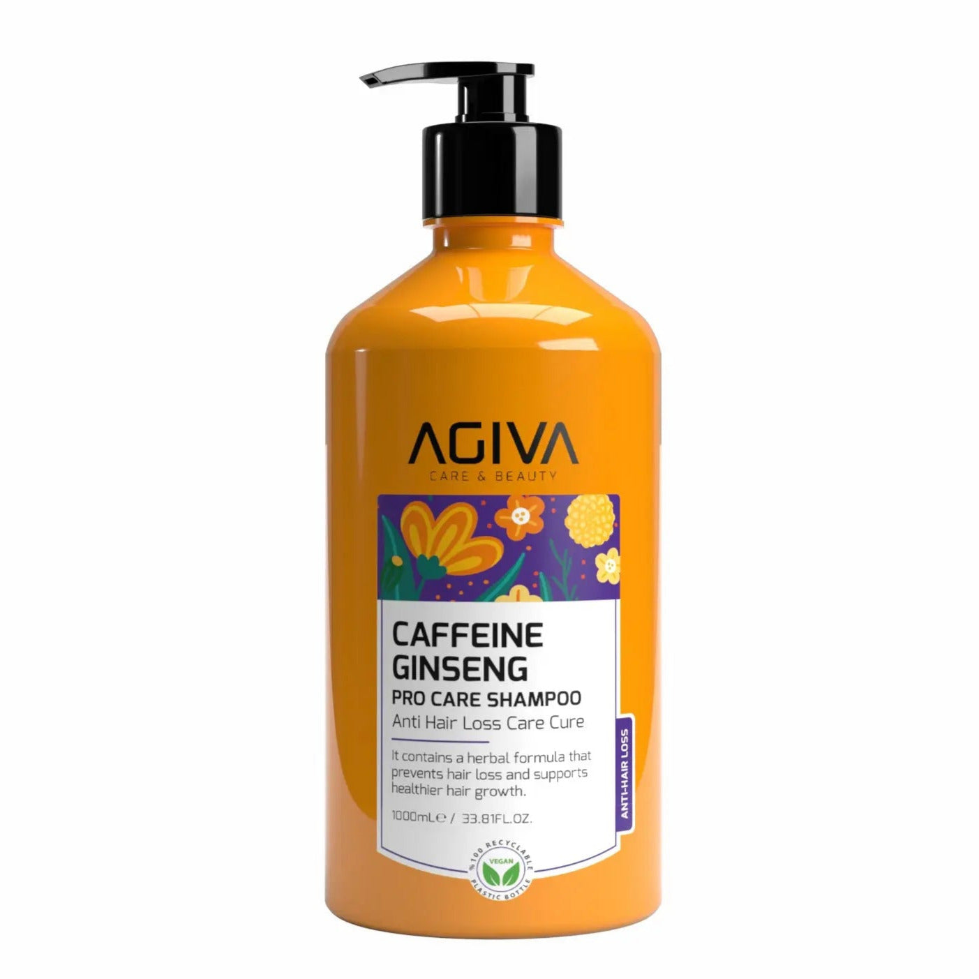 Caffeine Ginseng Pro Care Shampoo - 1000 AGIVA