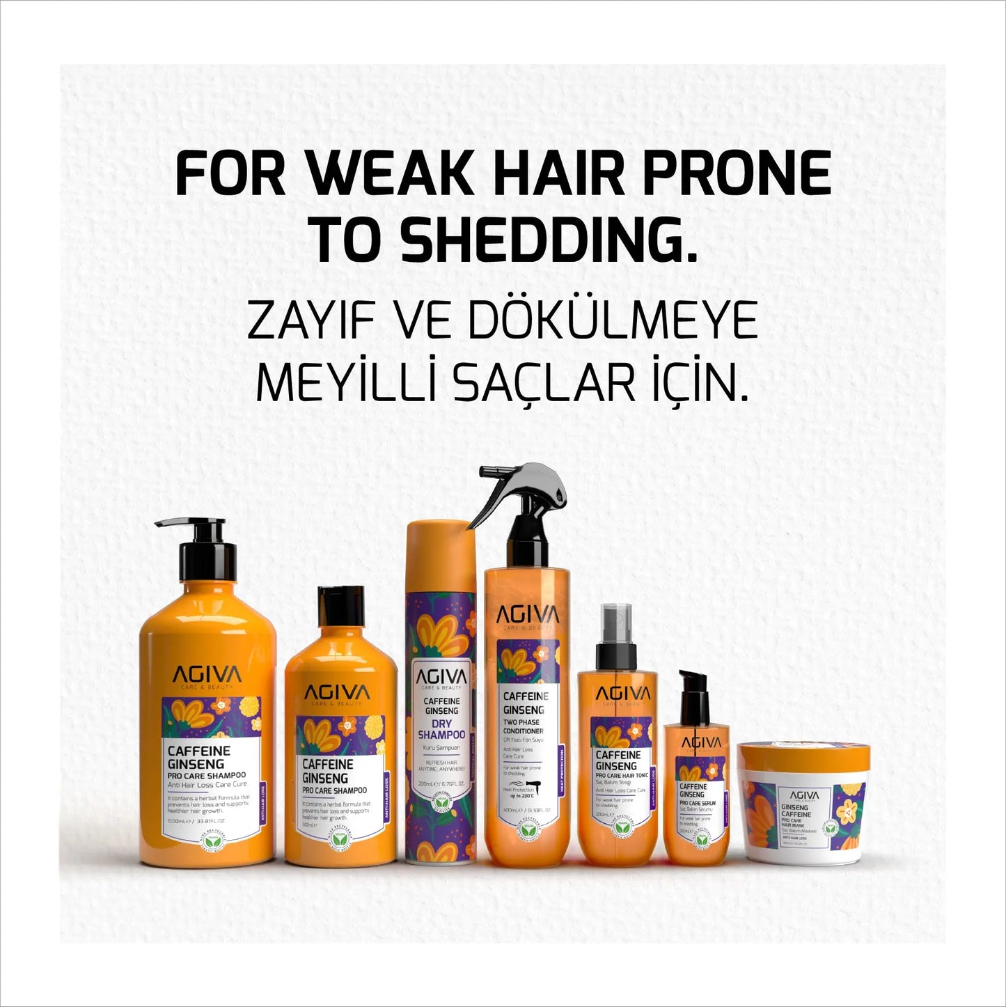 Caffeine Ginseng Pro Care Shampoo - 1000 AGIVA