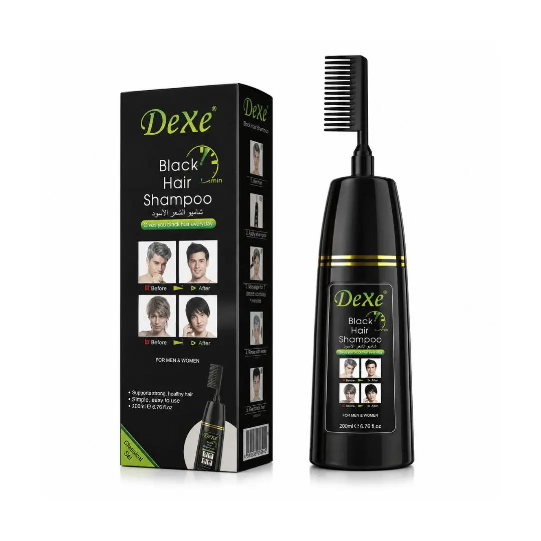 Dexe Black Hair Shampoo 200 ml BarberCity