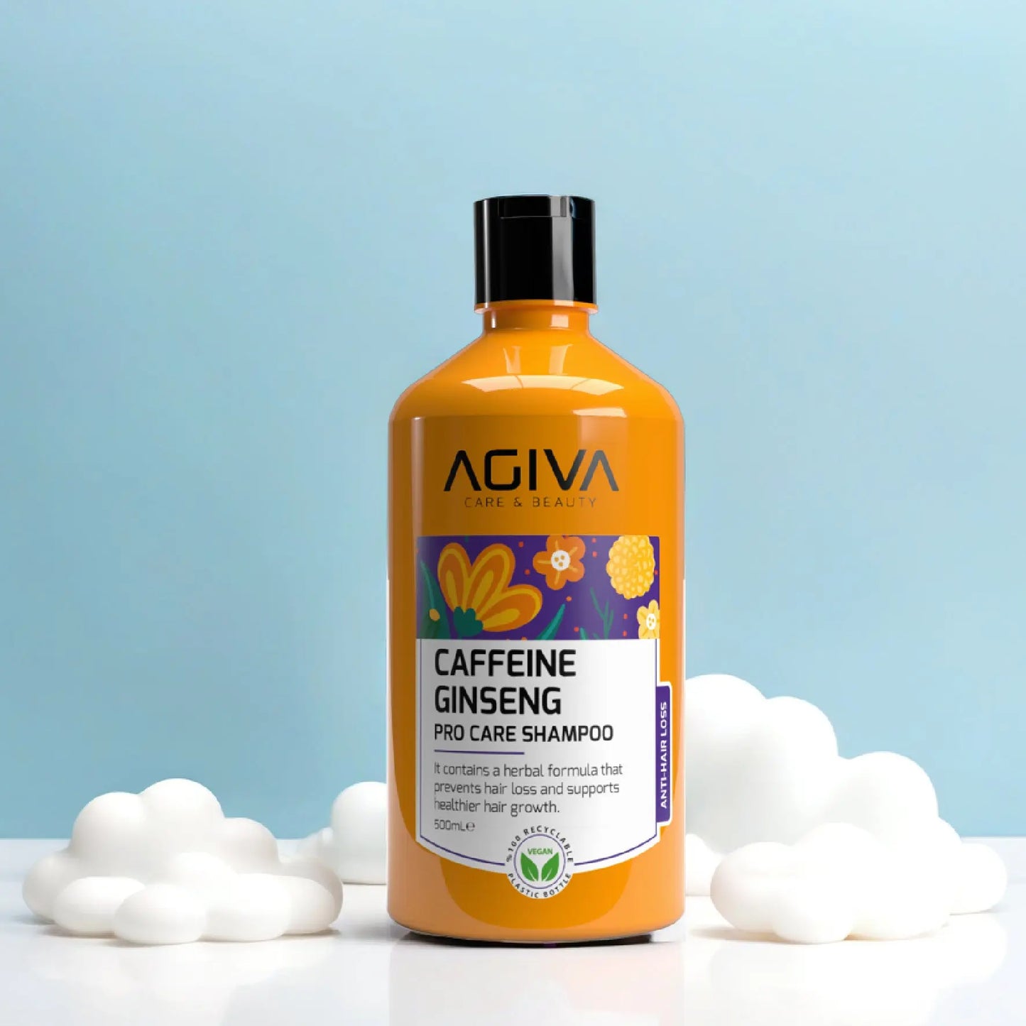 Caffeine Ginseng Pro Care Shampoo - 500 AGIVA