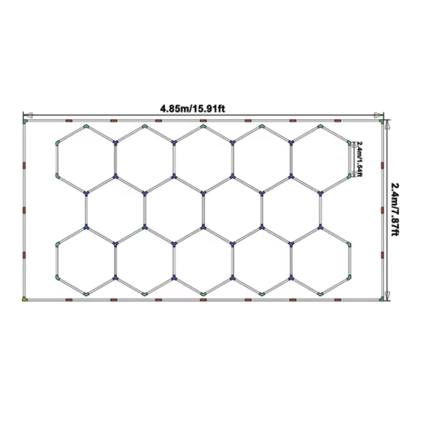 Led Hexagon Barber Shop Barrier Light Led My Store