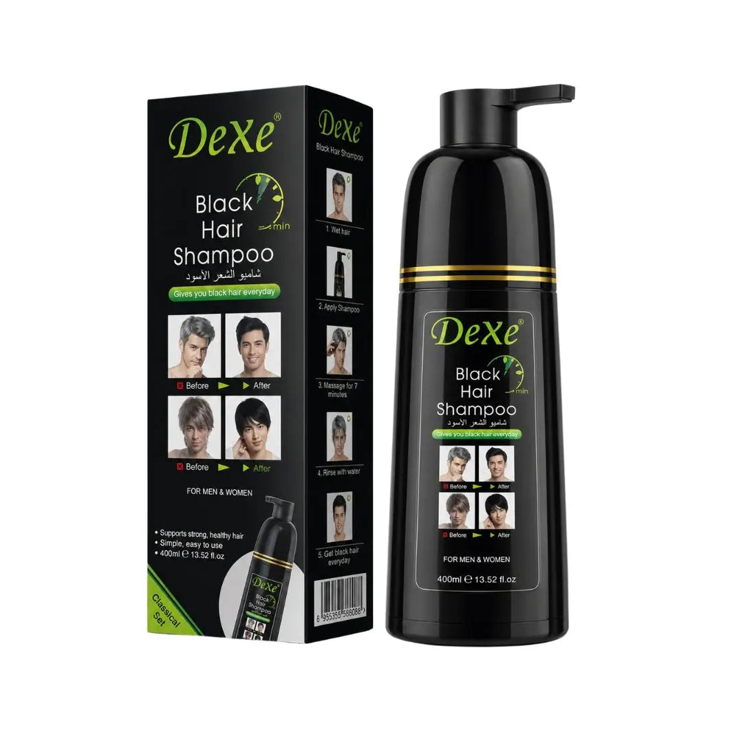 Dexe Black Hair Shampoo 400 ml BarberCity