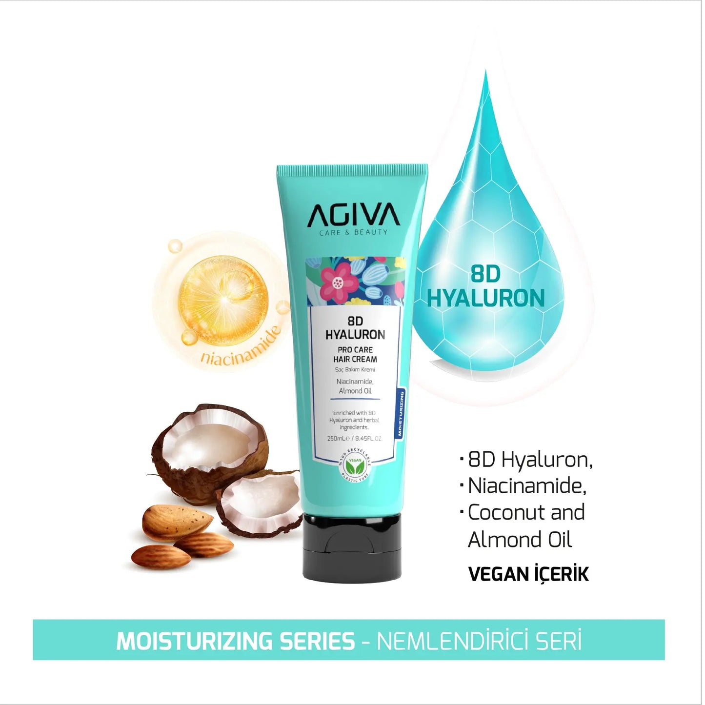 8D Hyaluron Pro Care Hair Cream AGIVA