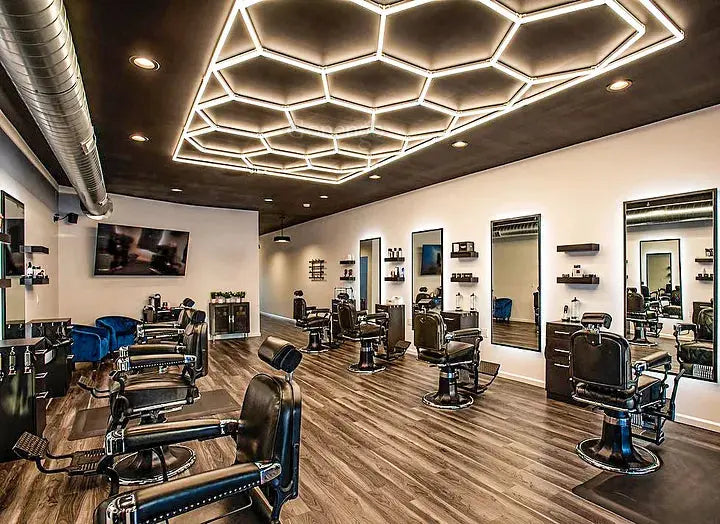 Led Hexagon Barber Shop Barrier Light Led My Store