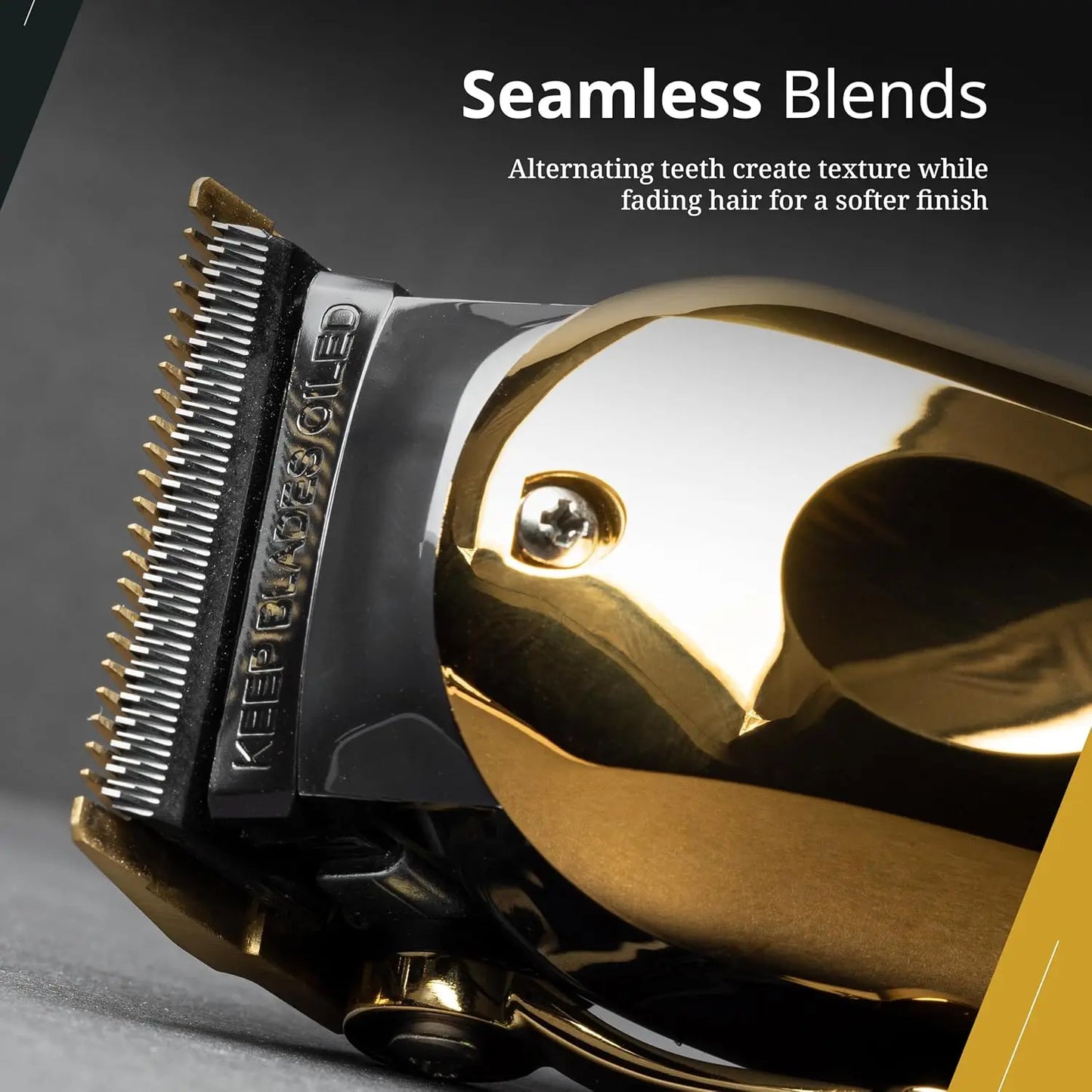 Wahl Professional Stagger Tooth Gold Blade Set DLC Titanium WAHL