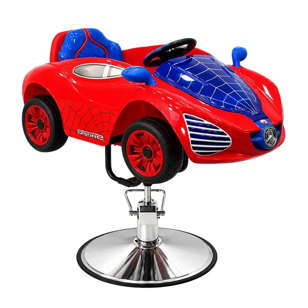 Kids Barber Chair Spider Car Red BarberCity