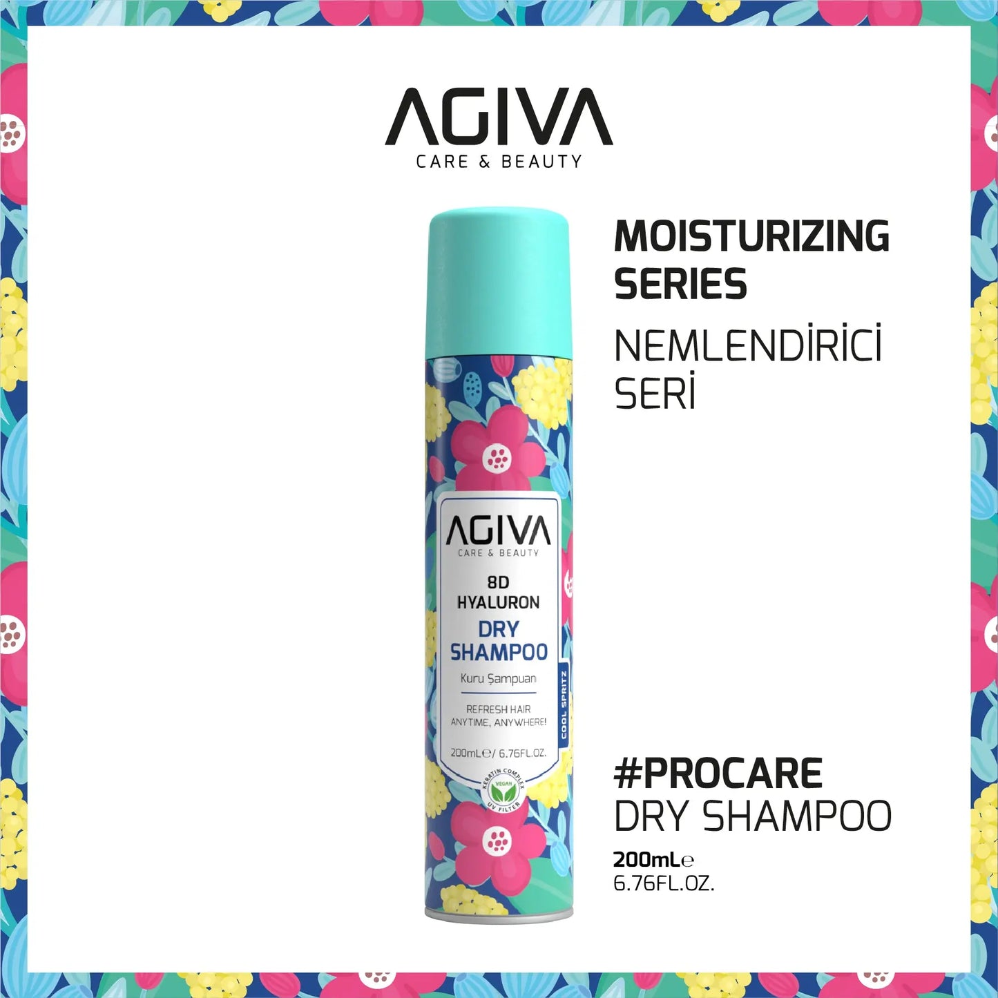 8D Hyaluron Pro Care Dry Shampoo AGIVA