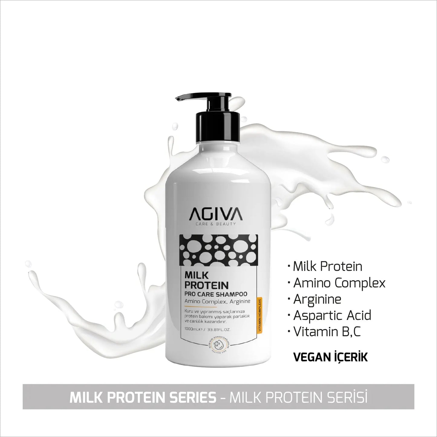 Milk Protein Pro Care Shampoo - 1000 AGIVA