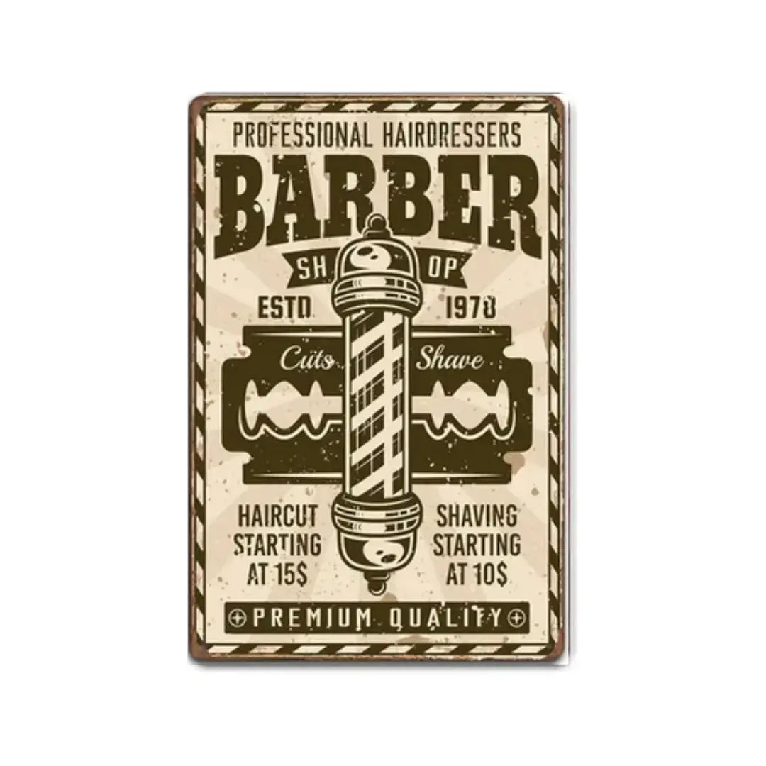 Barber Vintage Metal #27 My Store