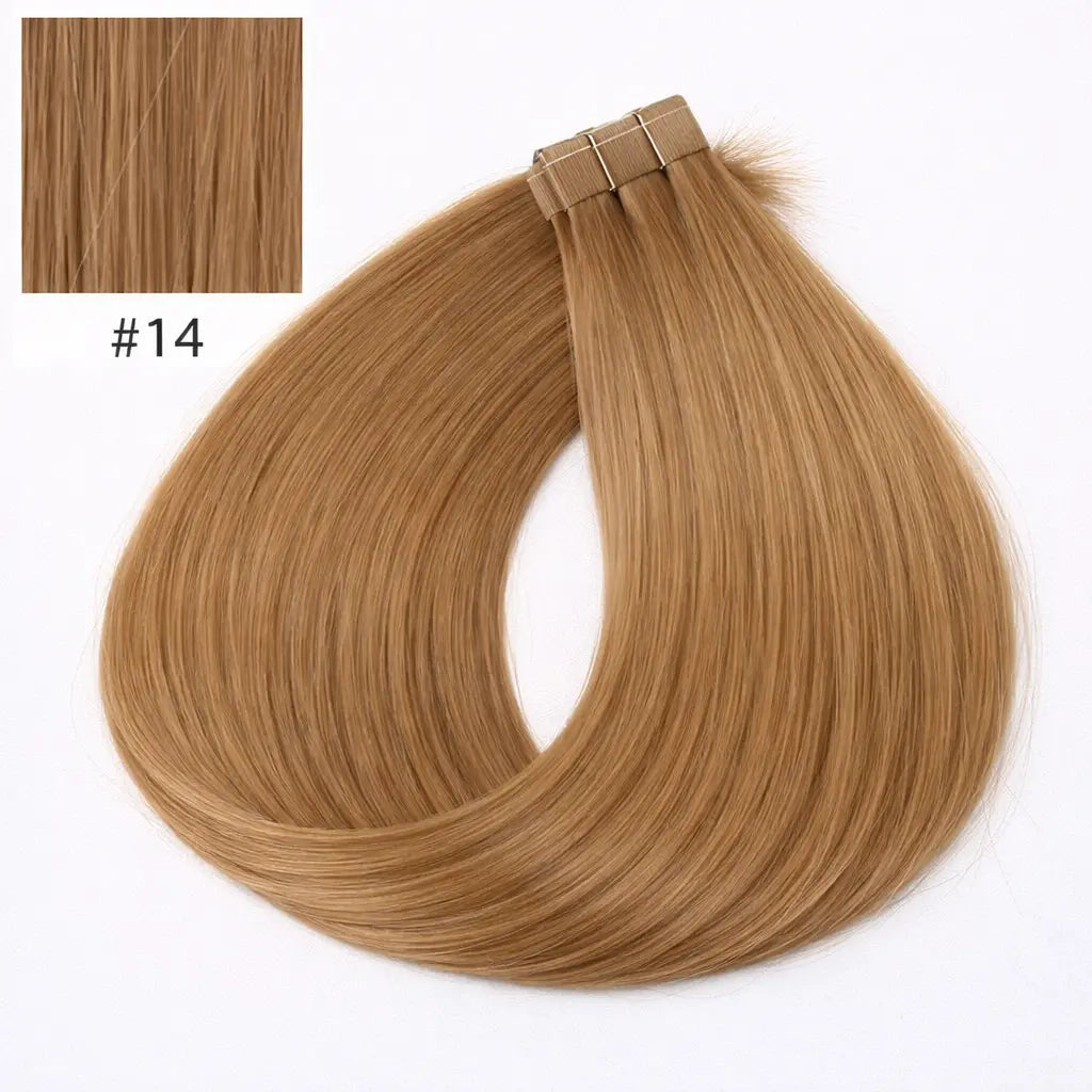 Tape-in Löshår Äkta Remy – Very Light Blonde 9.0–10.0 (Color #14) | 60 cm | Double Drawn Extensions