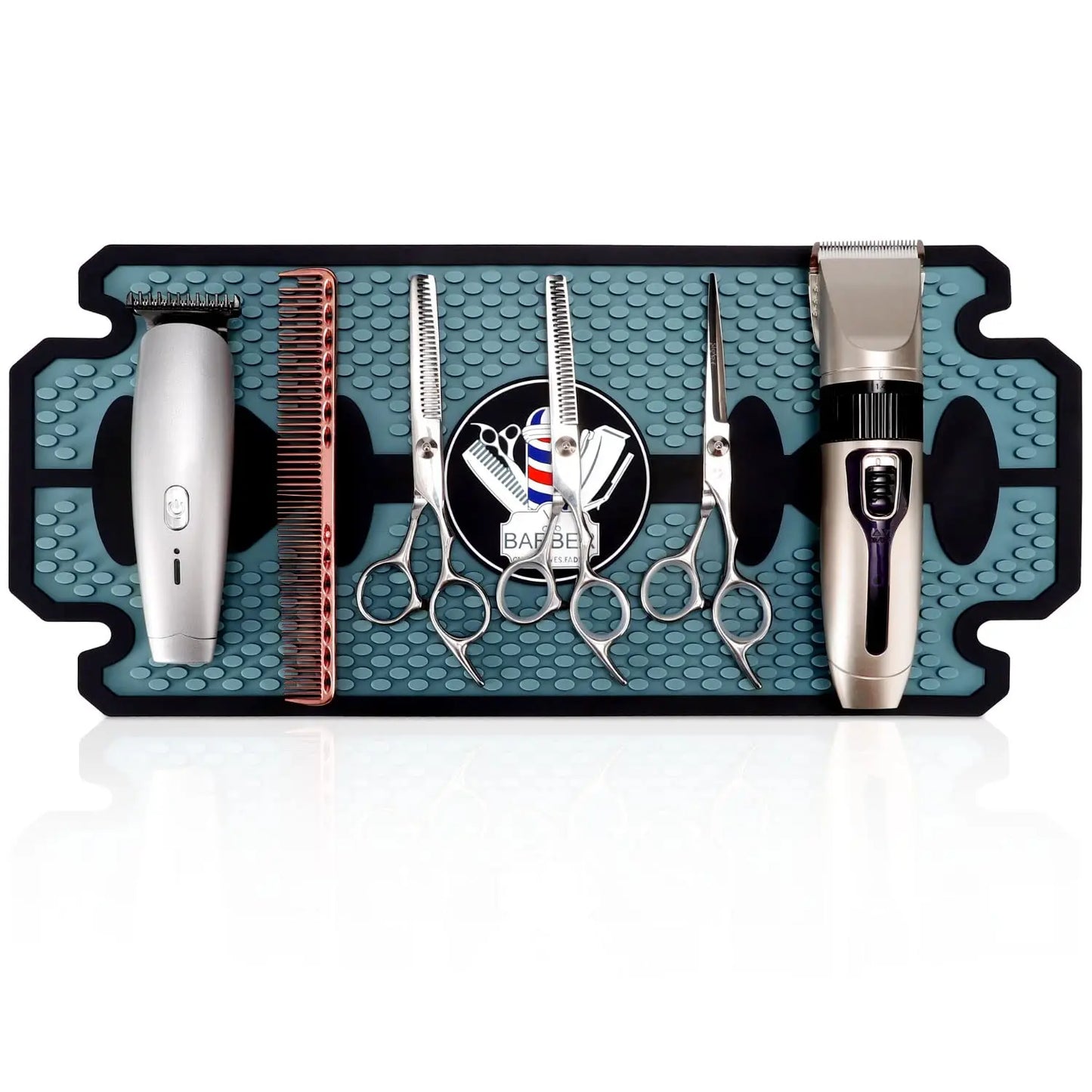 Barbershop Verktygsunderlägg – Rakhyveldesign BarberCity