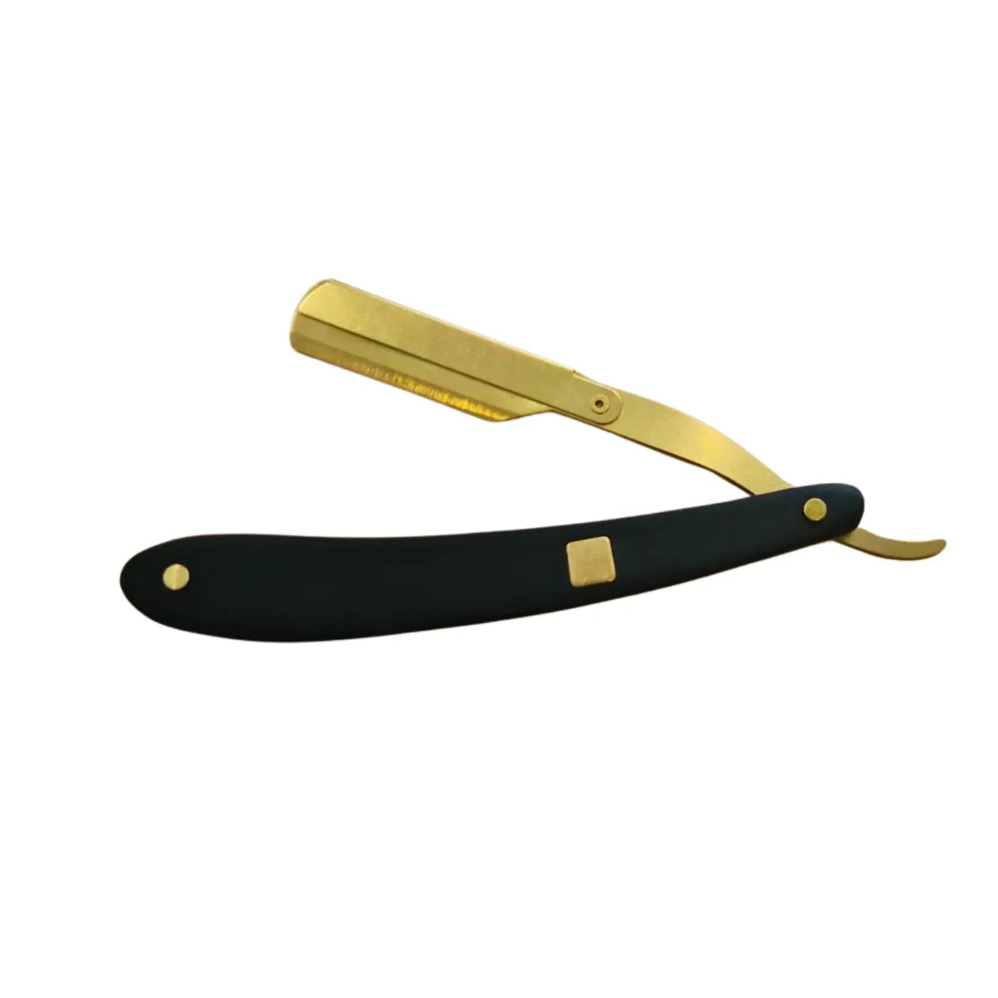 Rakkniv - Svart trä - Guld BarberCity