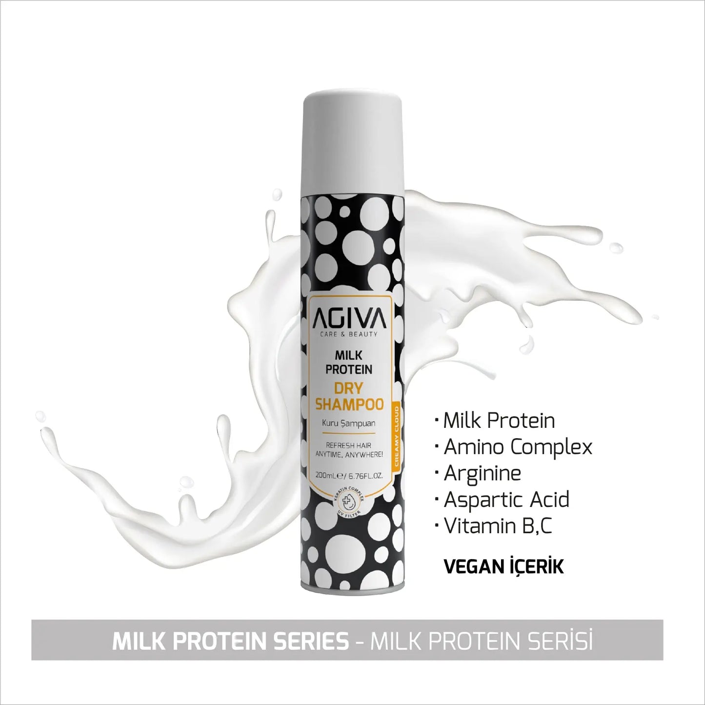 Milk Protein Pro Care Dry Shampoo AGIVA