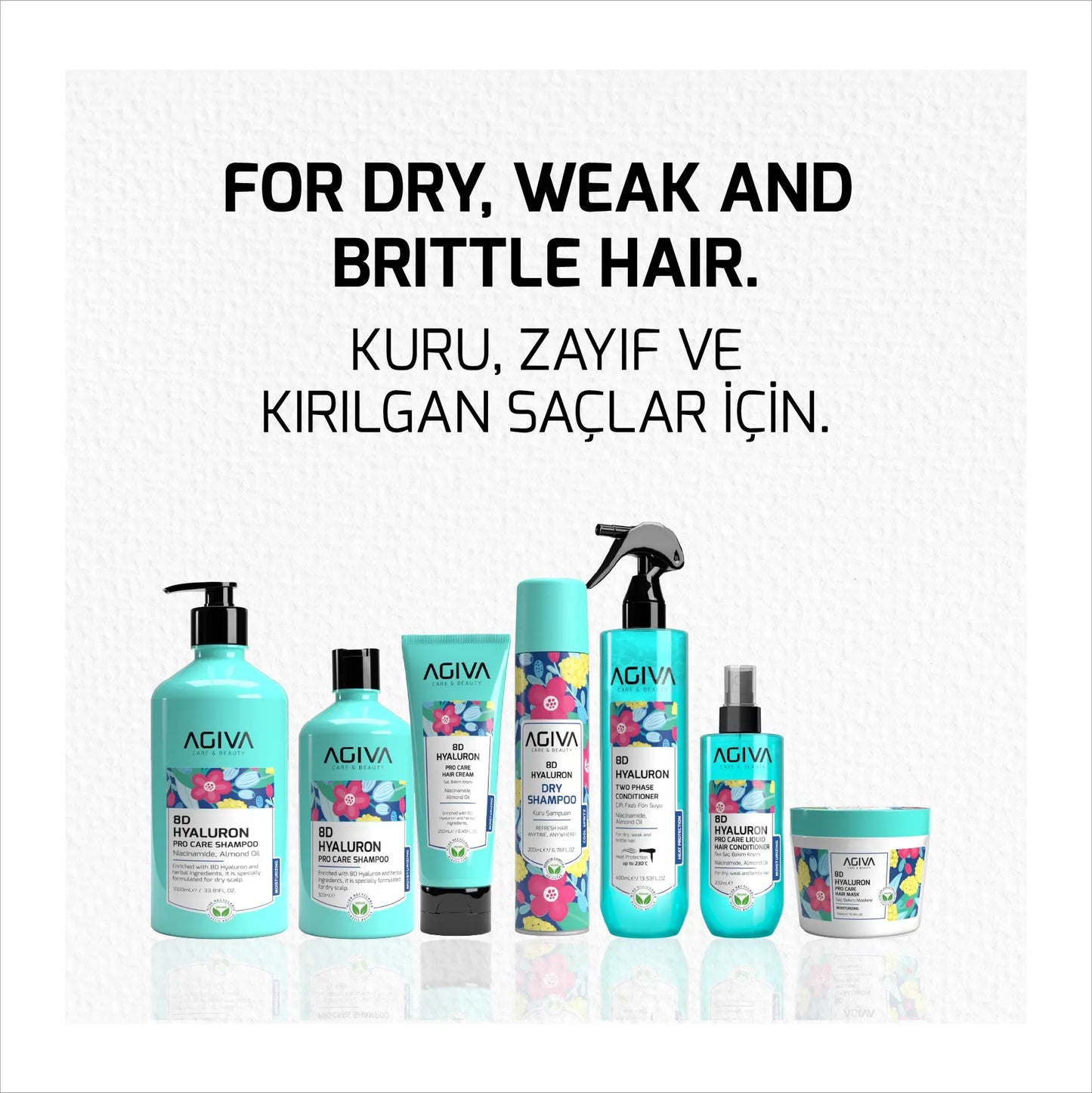 8D Hyaluron Pro Care Shampoo - 1000 AGIVA