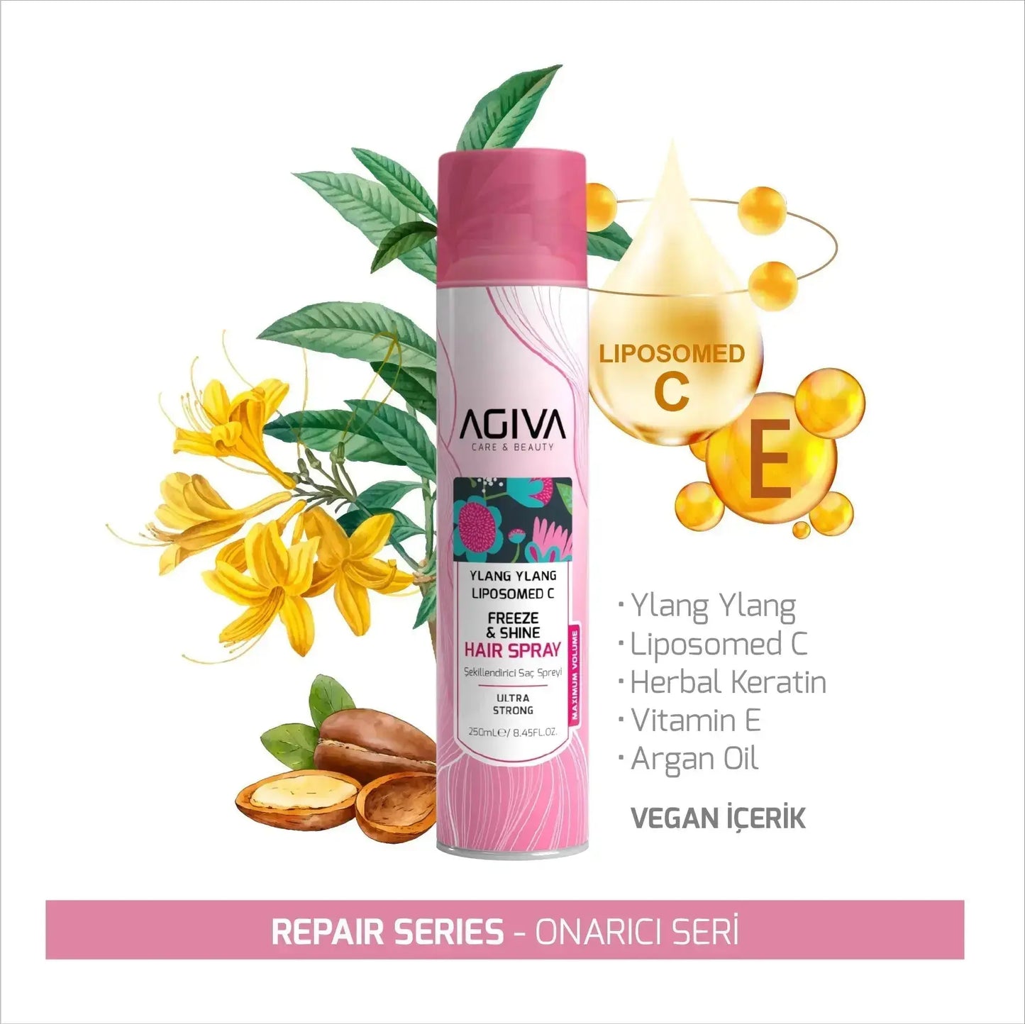 Ylang Ylang Lıpozom C pro Care Hair Sprey AGIVA