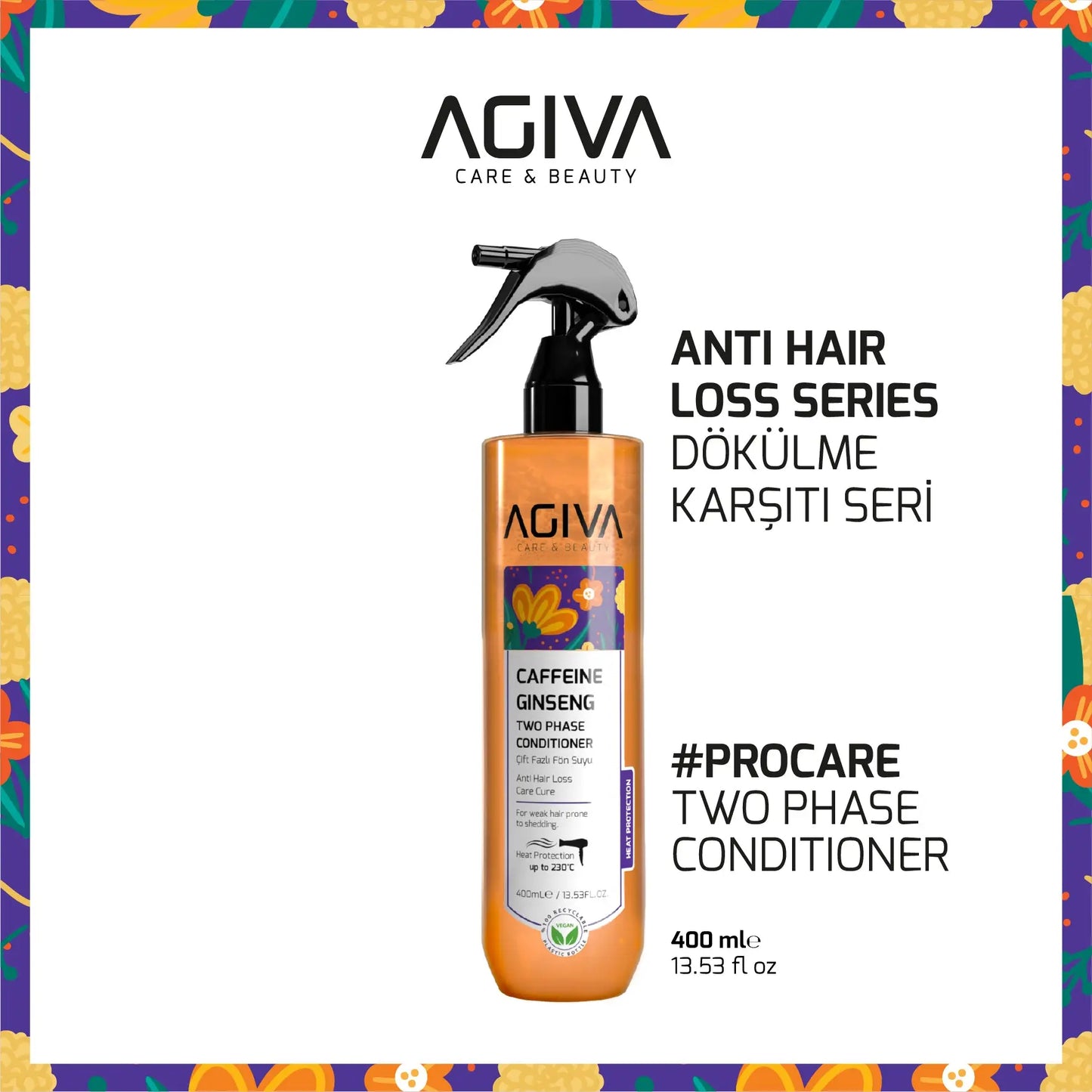 Caffeine Ginseng Pro Care Two Phase Conditioner AGIVA