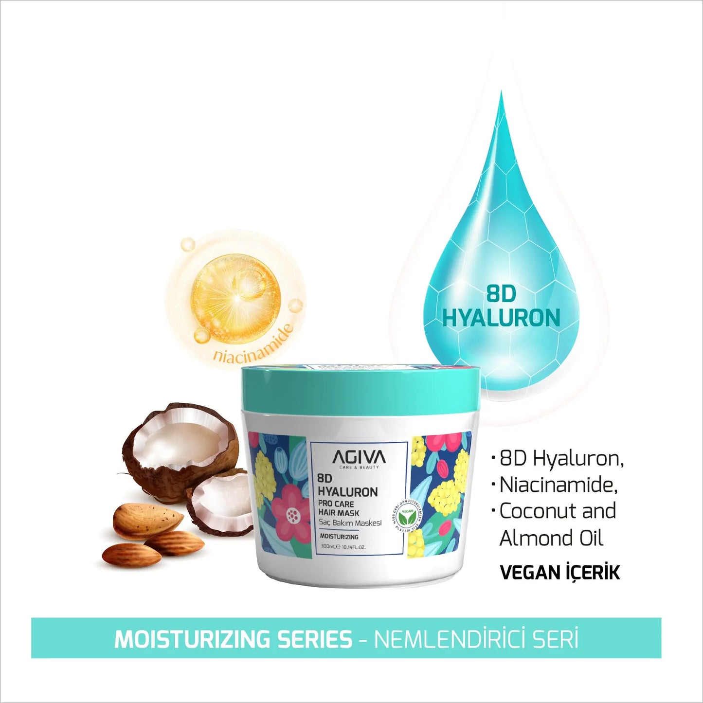 8D Hyaluron Pro Care Hair Mask AGIVA