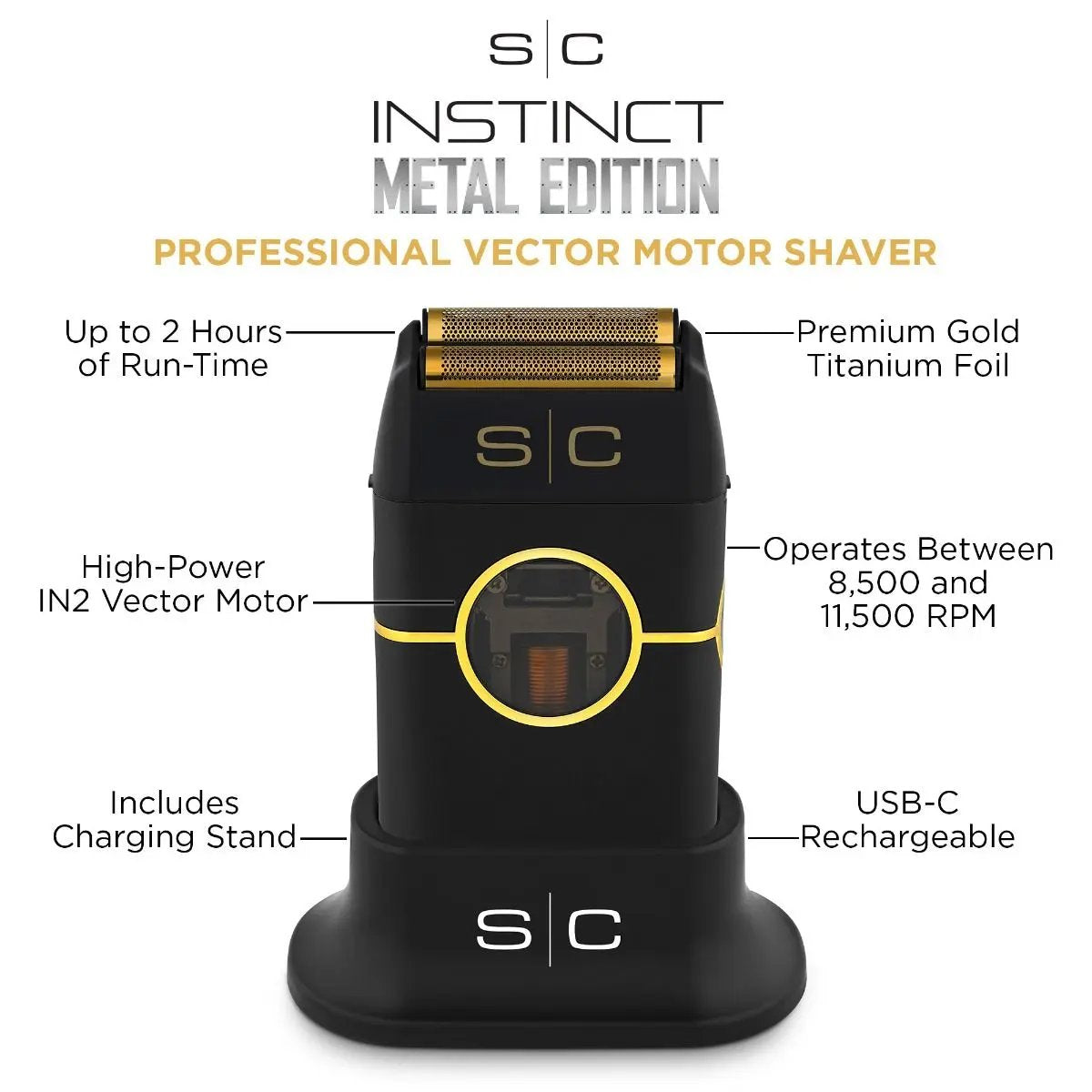 Instinct Metal Professional Double Foil Shaver Stylecraft