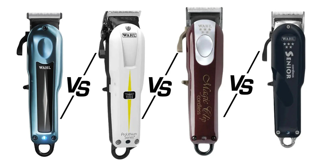 Jämförelse-Fyra-trådlösa-klippmaskiner-från-WAHL BarberCity
