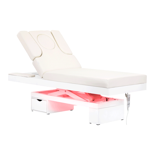 Spa cosmetic bed azzurro glowing white heated BarberCity