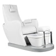 Spa chair for pedicure azzurro 016 white BarberCity