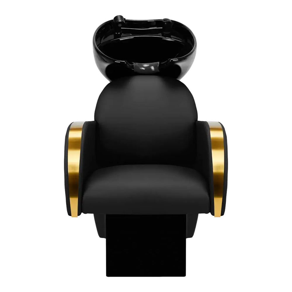 Hairdressing wash unit Malaga gold and black