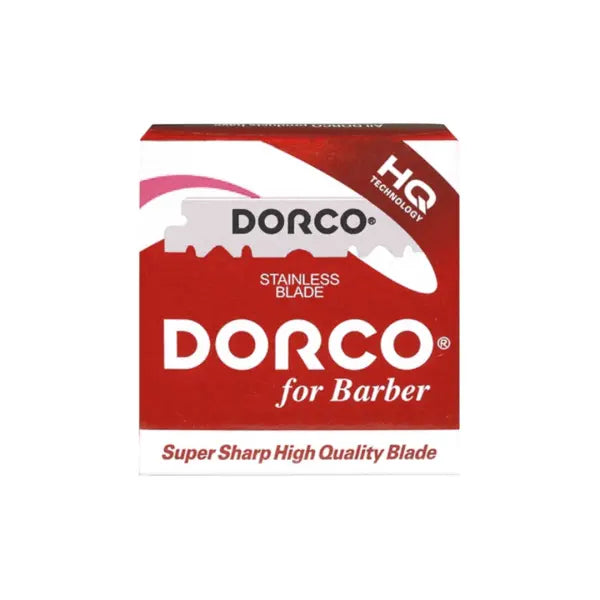 Dorco for Barber Rakblad – Rostfritt Stål (Röd) Dorco