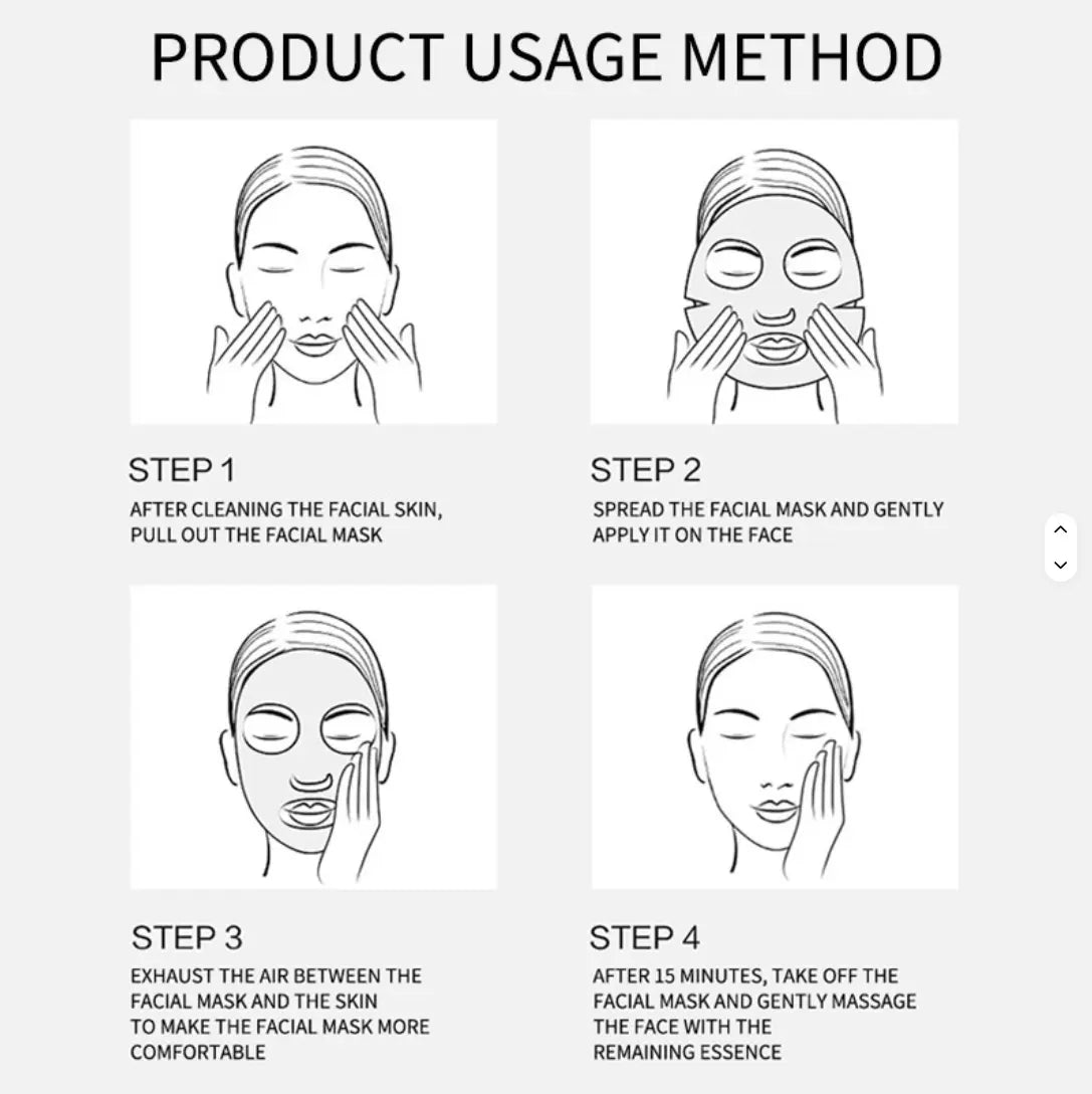 Bamboo Charcoal Sheet Mask 10 st