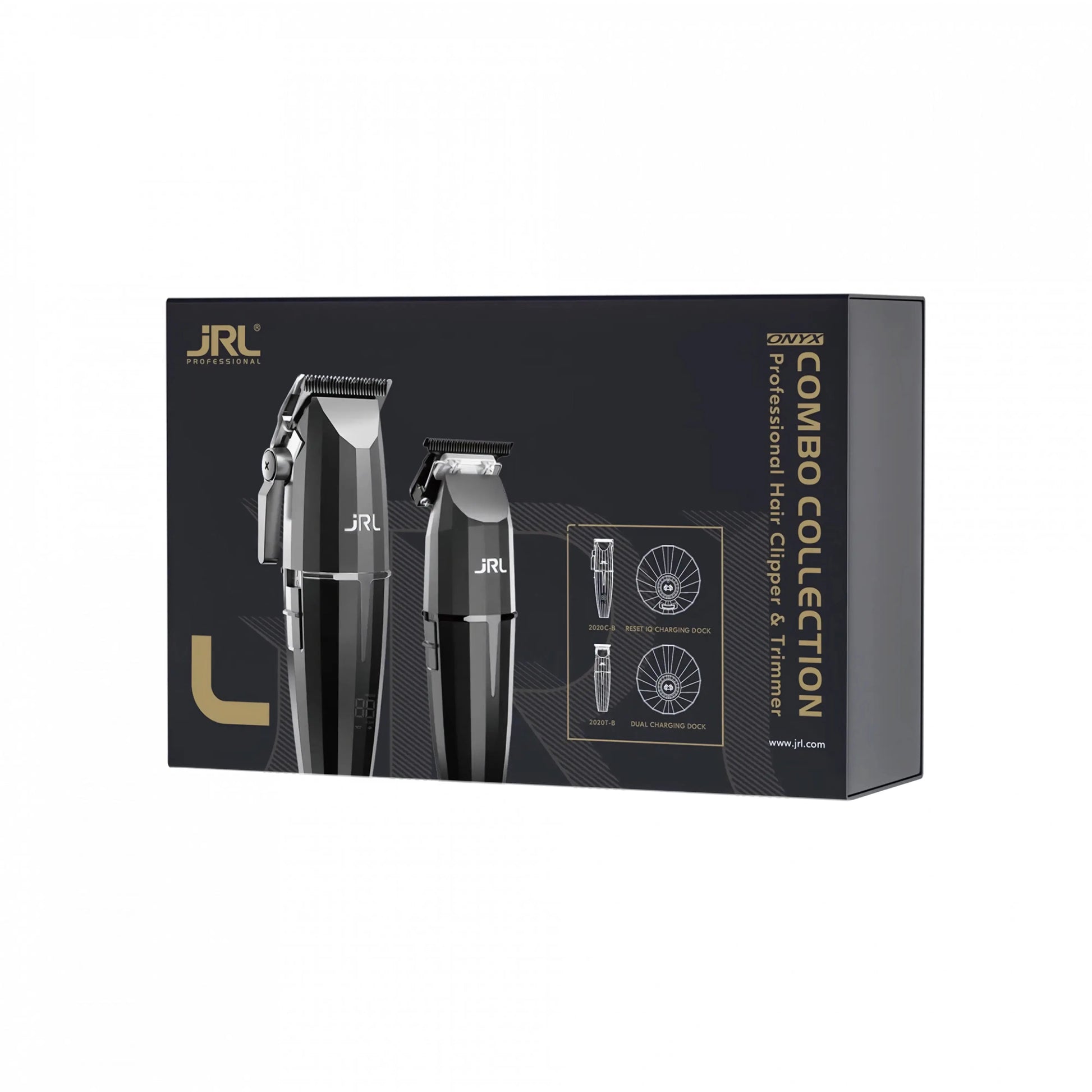 JRL Onyx Collection Combo Kit – Premium Clipper & Trimmer Set - BarberCity