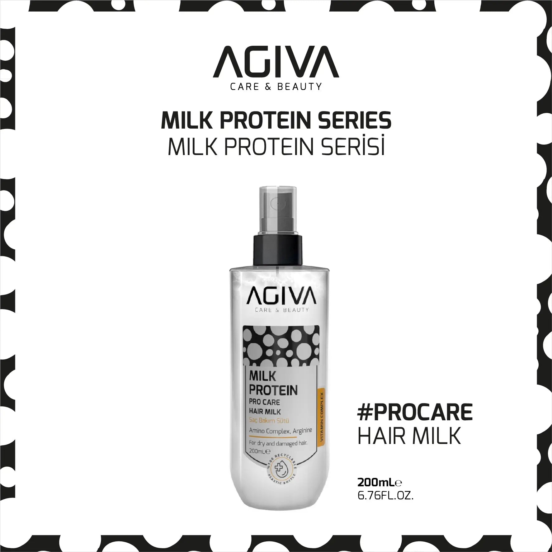 Milk Protein Pro Care Hair Milk AGIVA