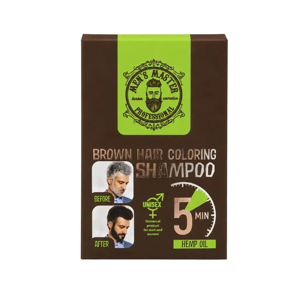 Men's Master Brown Hair Coloring Shampoo Klipp&Trim