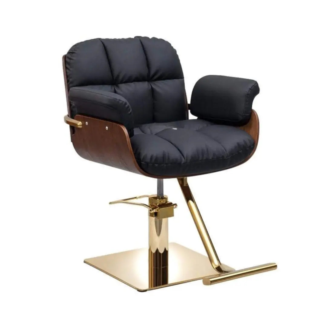Styling Chair Black- Gold My Store