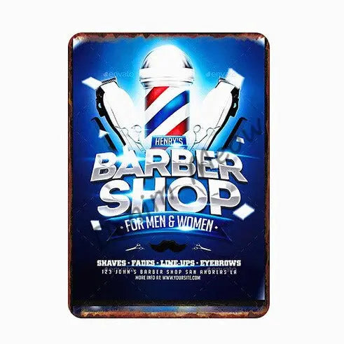 Barber Vintage Metal #10 My Store