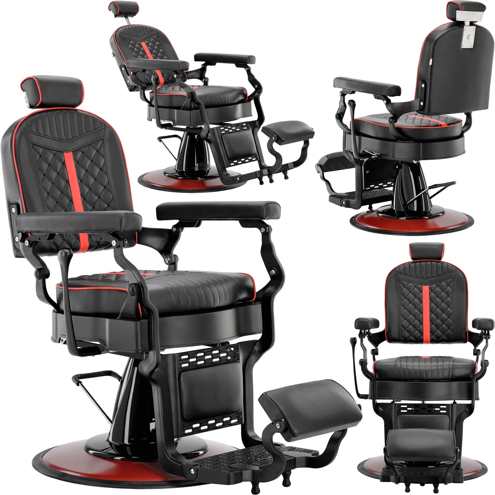 Barber chair Black-RED