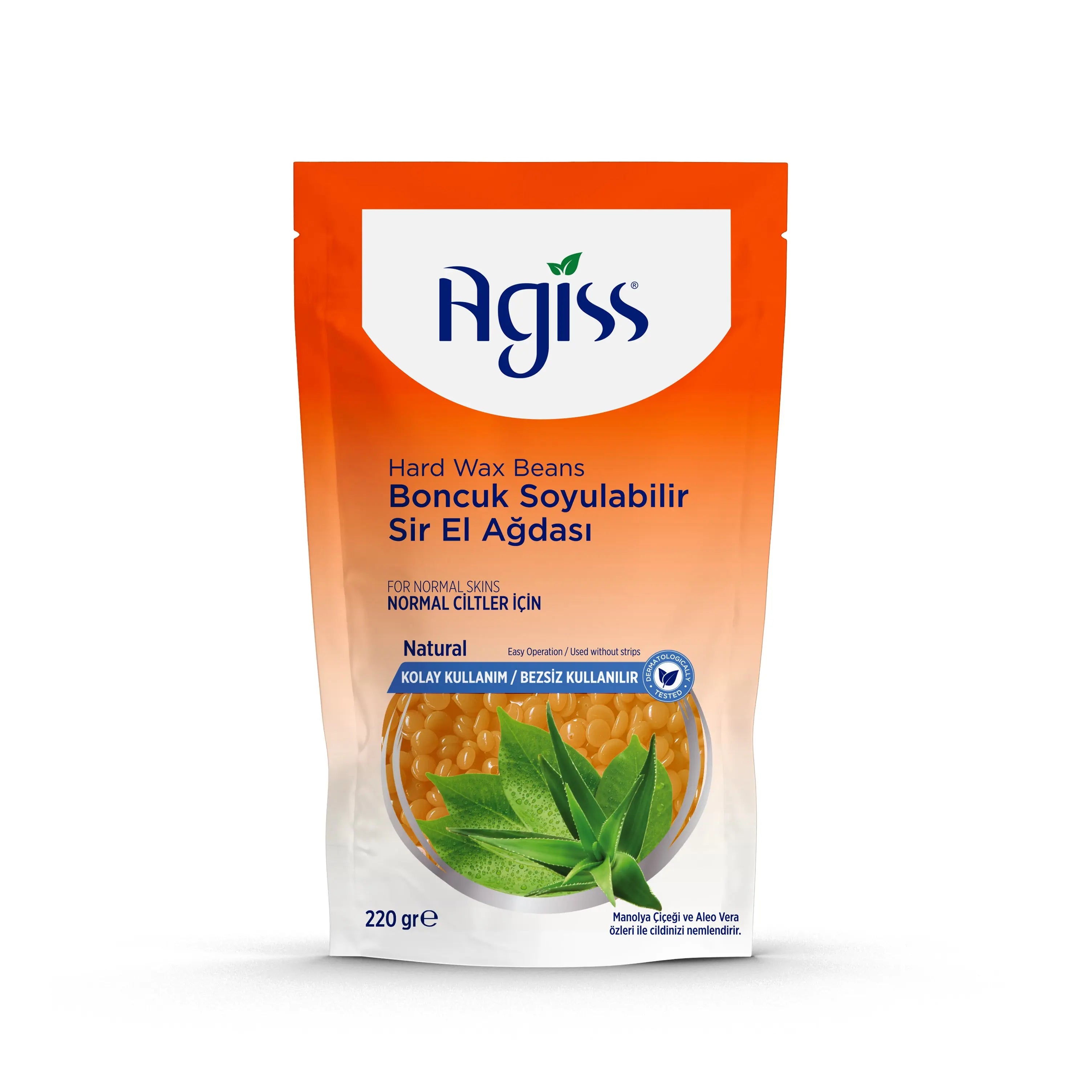 Agiss Boncuk Hårborttagningsvax – Pärlvax Natural AGISS