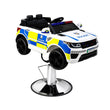 Kids Barber Chair Police Car White BarberCity