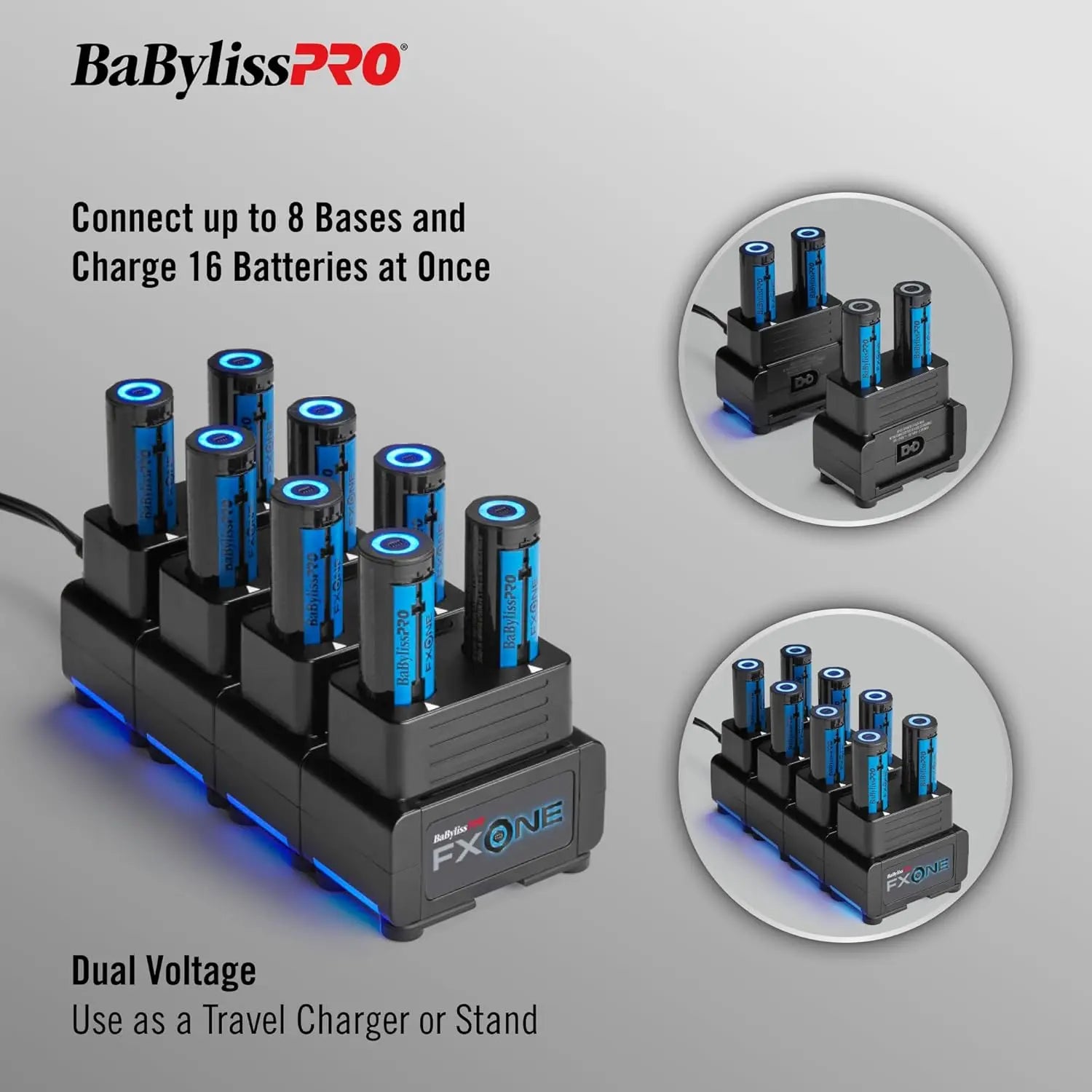BaBylissPRO® FXONE Dual-Battery Charging Base