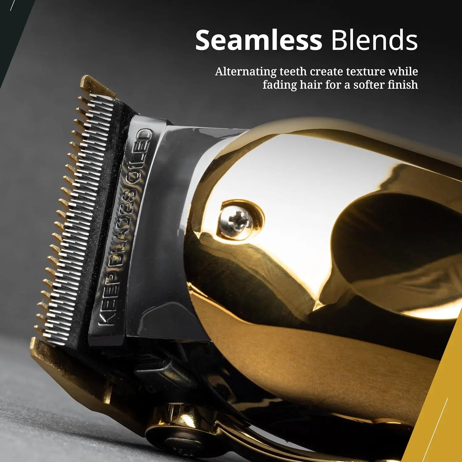 Wahl Professional Stagger Tooth Gold Blade Set DLC Titanium WAHL