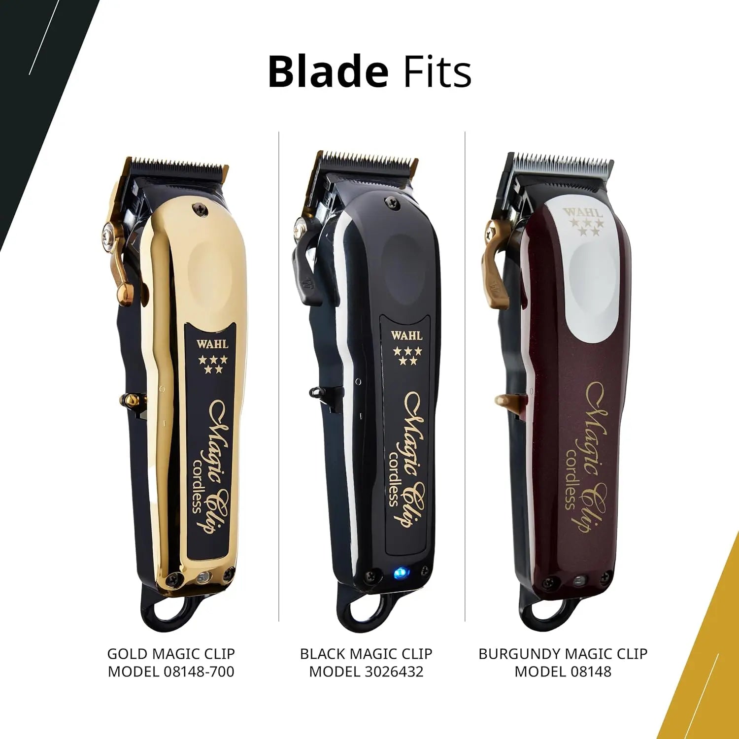 Wahl Professional Stagger Tooth Gold Blade Set DLC Titanium
