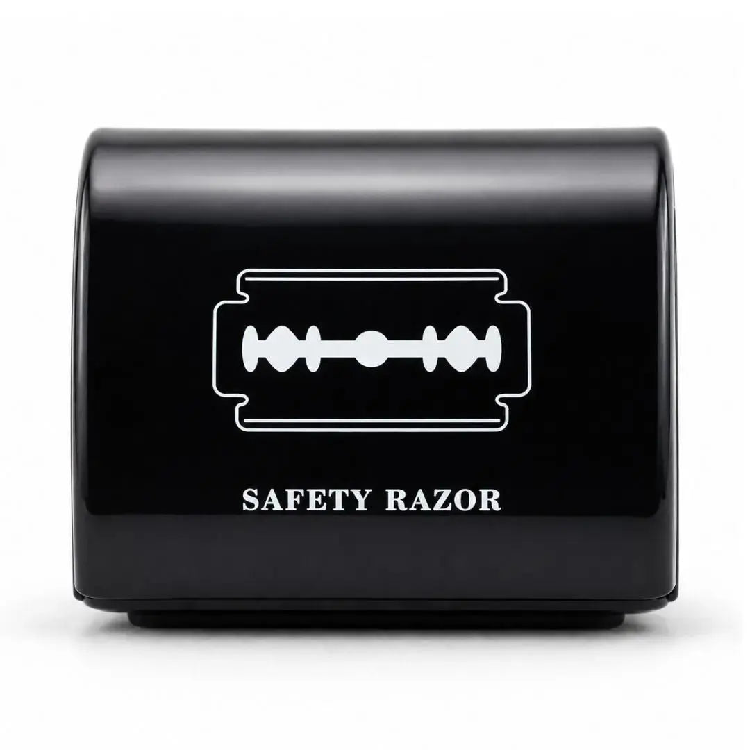 Safety Razor Blade Disposal Box – Svart Klipp&Trim