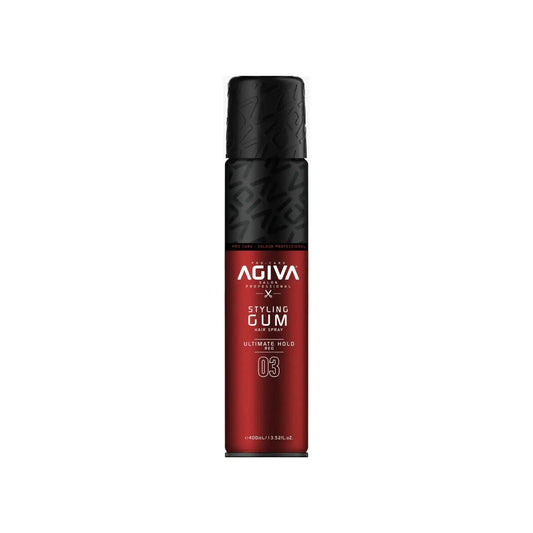 Styling Hair Spray Gum Ultimate Hold Red 03 AGIVA